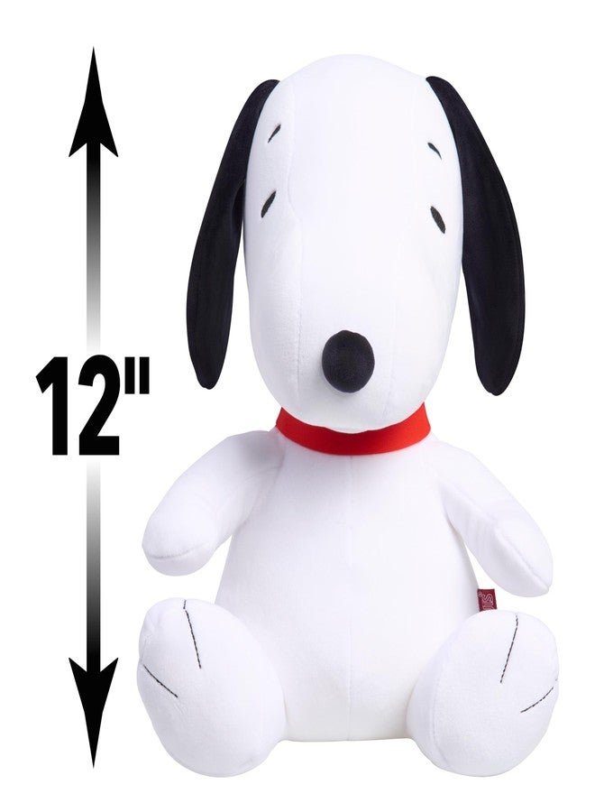 Peanuts Large 2 lb Weighted Plush Snoopy, 12-inch Stuffed Animal, Kids Toys for Ages 3 Up by Just Play - Image 4